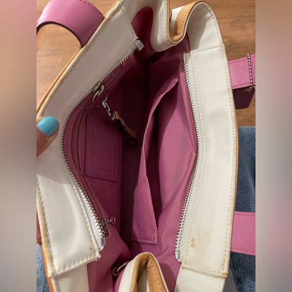 Coach Hampton Weekender Nylon Vachetta Tote Y2K - Picture 6 of 9